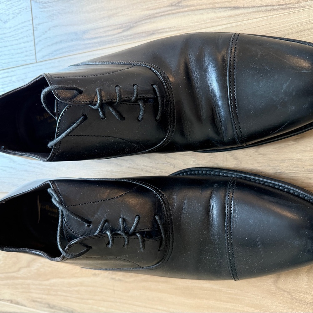 Classic Black Leather Men's Dress Shoes